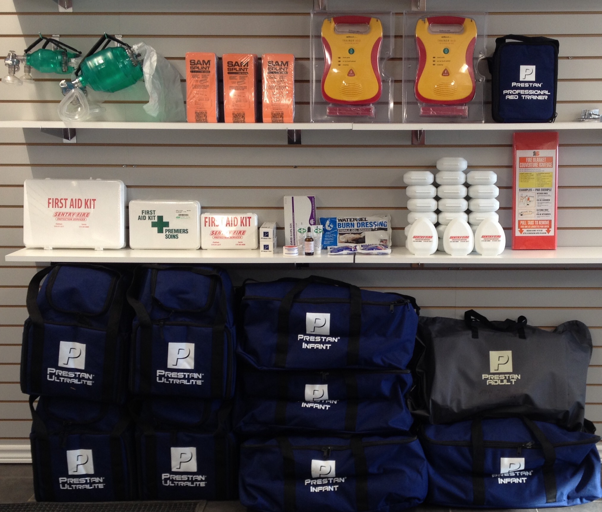 First Aid kits, AEDs and all of you First Aid supplies to be WSIB compliant in the Sarnia - Lambton / Bluewater and Chatham Kent area